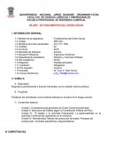 SÍLABO DE FUNDAMENTOS DEL ORDEN SOCIAL