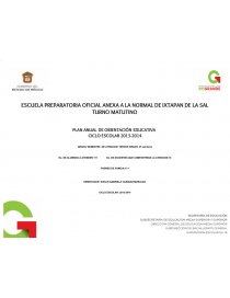 PLANEACION ORIENTACION TERCER GRADO. Página 1