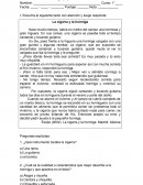 Evaluación coef.2 Lenguaje y Comunicación. La cigarra y la hormiga