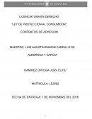 Ley de proteccion al consumidor Contratos de adhesion