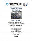 CONTORL ALTERNADO Y AUTOMATICO DE UN MOTOR TRIFASICO ASINCRONO