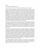 Hacia una epistemologia de la ceguera