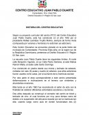 Historia Escueal Juan Pablo Duarte