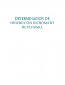 Determinación de hierro con dicromato de potasio