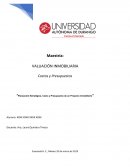 Planeación Estratégica, Costo y Presupuesto de un Proyecto Inmobiliario