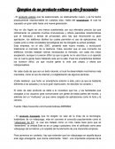 Producto exitoso y producto fracasado