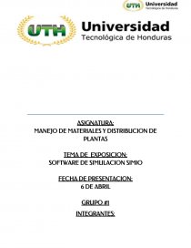SOFTWARE DE SIMULACION SIMIO. Página 1