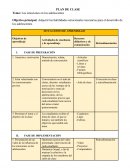 Plan de clase. Las emociones en los adolescentes