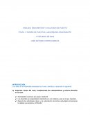 ANÁLISIS, DESCRIPCIÓN Y VALUACIÓN DE PUESTO