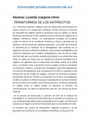 TRANSTORNOS DE LOS ERITROCITOS