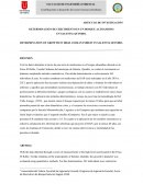 DETERMINACION DE CRECIMIENTO EN UN BOSQUE ALTOANDINO EN SALENTO, QUINDIO