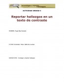 Reportar hallazgos en un texto de contraste.Pregunta ¿La pobreza es una causa de la migración en México?