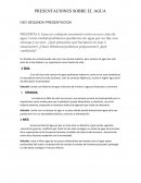 PRESENTACIONES SOBRE EL AGUA