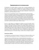 Replantamiento de la democracia
