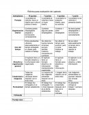 Rúbrica de evaluación lapbook