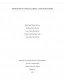 TERMINACIÓN DE CONTRATO LABORAL Y TIPOS DE SOCIEDADES