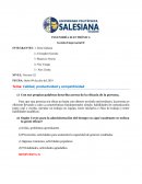 Calidad, productividad y competitividad