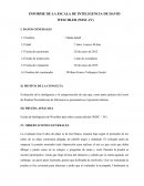 INFORME DE LA ESCALA DE INTELIGENCIA DE DAVID WESCHLER (WISC-IV)