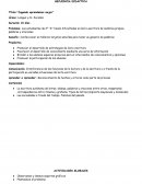 SECUENCIA DIDÁCTICA Título:”Jugando aprendemos mejor”