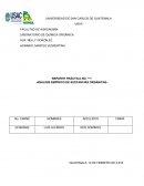 REPORTE PRÁCTICA NO. “1” -ANÁLISIS EMPÍRICO DE SUSTANCIAS ORGÁNICAS-
