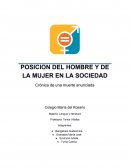 POSICION DEL HOMBRE Y DE LA MUJER EN LA SOCIEDAD