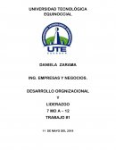 DESARROLLO ORGNIZACIONAL Y LIDERAZGO