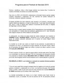 PROGRAMA FESTIVAL NAVIDEÑO