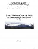 Manual para el diagnostico participativo de los ungulados del Parque Nacional Sangay - Ecuador
