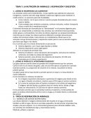 LA NUTRICIÓN EN ANIMALES I: RESPIRACIÓN Y DIGESTIÓN