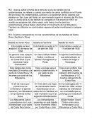 Cuadros comparativos con las características de las batallas de Santa Rosa, Sardinal y Rivas