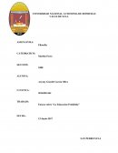 Ensayo sobre “La Educacion Prohibida”