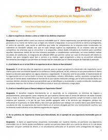 DESARROLLO CONTROL DE LECTURA N°7. EXPERIENCIA CLIENTES. Página 1