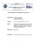 INFORME ADMINISTRATIVO, FINANCIERO Y TÉCNICO PARCIAL