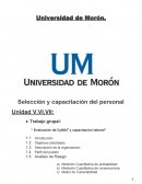 Selección y capacitación del personal