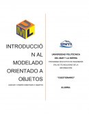 INTRODUCCIÓN AL MODELADO ORIENTADO A OBJETOS
