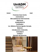 Mercadotecnia Internacional.Introducción al derecho