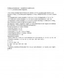 FORMULAS BASICAS — NUMEROS COMPLEJOS