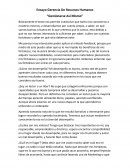 Ensayo Gerencia De Recursos Humanos “Gestionarse Así Mismo”