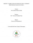 DISEÑO Y FABRICACIÓN DE PORTAPLUMAS Y SOPORTE