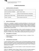 Informe psicopedagógico TEA