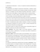 La administración internacional