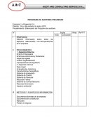 PROGRAMA DE AUDITORIA PRELIMINAR Empresa: La Elegancia S.A