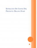 Estimación De Costos Del Proyecto: Billing Start