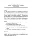 Analisis estadísticos de datos termodinámicos