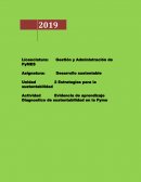 Estrategias para la sustentabilidad, Diagnostico sustentable en las Pyme