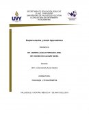 Ruptura uterina y shock hipovolémico