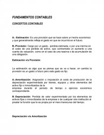FUNDAMENTOS CONTABLES CONCEPTOS CONTABLES. Página 1
