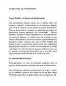 INVERSION Y SECTOR INTERNO Sector Publico y la Economía del bienestar