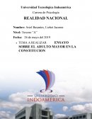 ENSAYO SOBRE EL ADULTO MAYOR EN LA CONSTITUCION