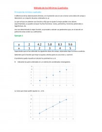 Método de los Mínimos Cuadrados. Página 1